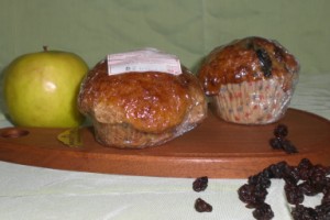 MUFFINS DULCES , MANZANA y PASA de UVA